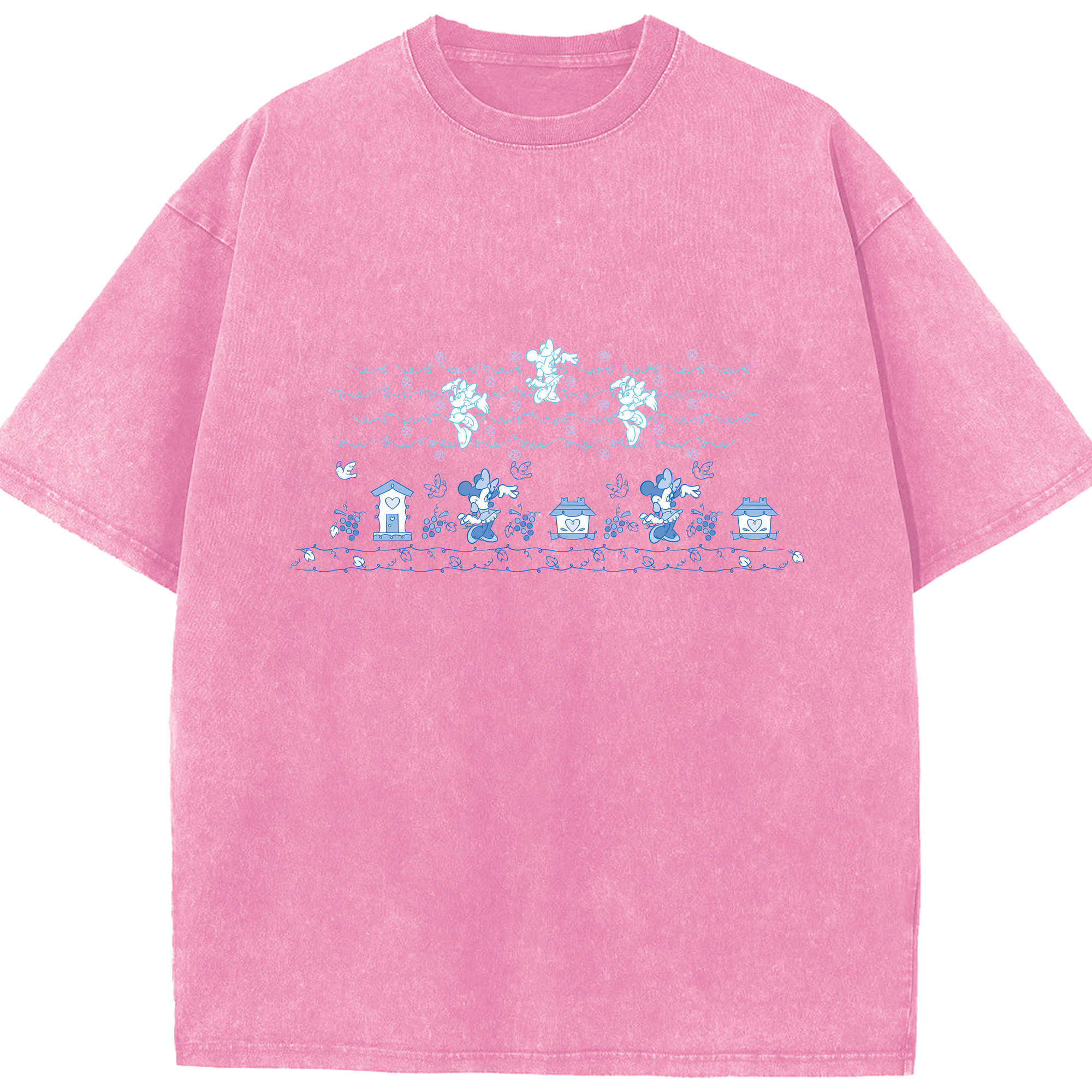 （画像用） ミッキーマウス Mickey Mouse 綿100% ヴィンテージ風 半袖Tシャツ（フロントプリント）
